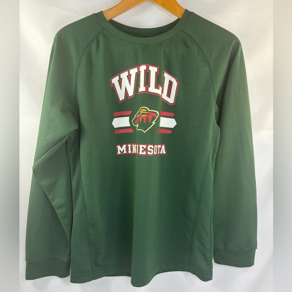 My NHL Minnesota Wild Hockey Long Sleeve Youth Shirt XL 16/18